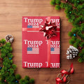 Donald Trump 2024 American Flag Red Wrapping Paper T-Shirts, Hoodie, Sweatshirt | RetroVerseTees.com