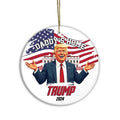 Donald Trump 2024 Christmas Ornament Daddy's Home Trump 2024, Holiday Patriot, Festive Patriot, Patriotic Holiday...