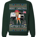 Donald Trump Merry Christmas Shitter's Full, Cousin Eddie Christmas Vacation Garbage for Trump Funny Viral Meme, Ugly...