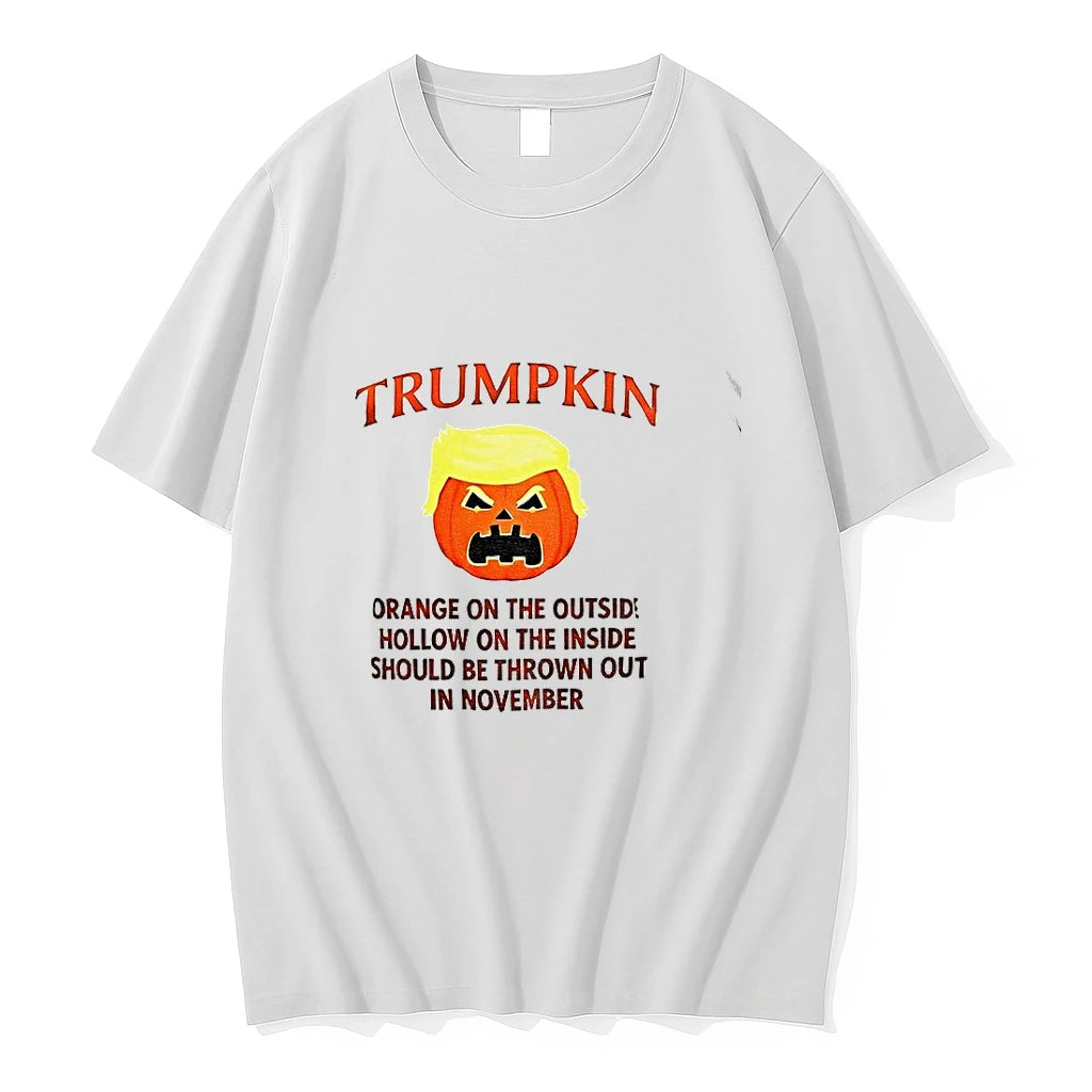 Donald Trump Pumpkin Orange On The Outside Hollow On The Inside Halloween Tshirts Sweater