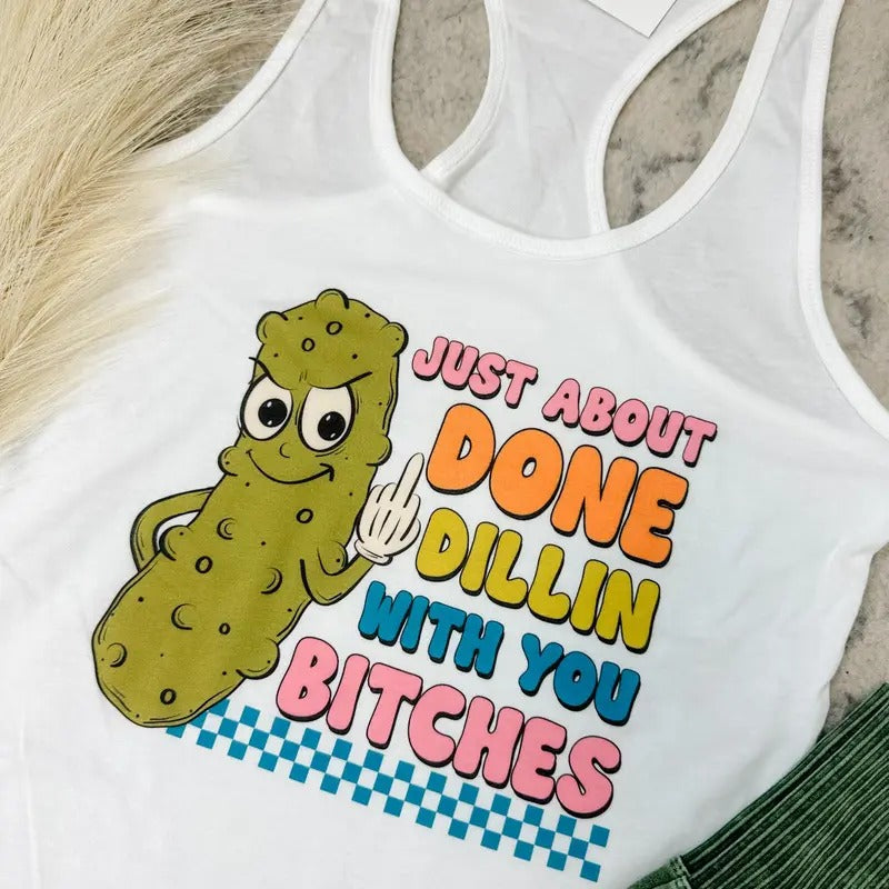 Done Dillin' Graphic Top T-Shirts, Hoodie, Sweatshirt | RetroVerseTees.com