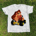 Donkey Kong Racing Kart T-Shirt, Meme Funny Animal Tee, Gifts Shirt, Unisex Vintage Graphic Tees Gothic Grunge Y2k Pocket...