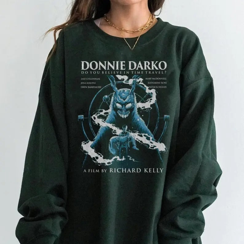 Donnie Darko, Sci Fi, Cult Shirt, Horror Donnie Darko Tee, Vintage Horror Movie sweatshirt Hoodie | RetroVerseTees.com