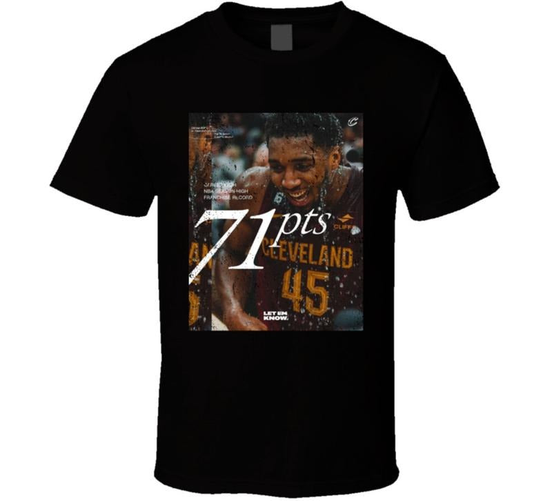 Donovan Spida Mitchell 71 Points Distressed T-Shirt, 100% Cotton Unisex Shirt, Gift For Fan Hoodie, Sweatshirt