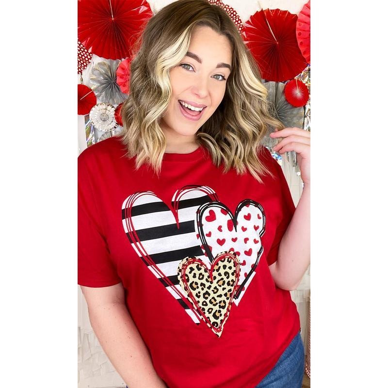 Doodle Hearts Valentine Shirt, Valentine day Sweatshirt, Hearts Shirt, For Women, For Men Hoodie | RetroVerseTees.com