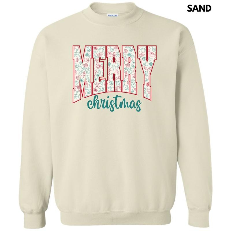 Doodle Merry Christmas Sweatshirt 'NLB' T-Shirts, Hoodie | RetroVerseTees.com