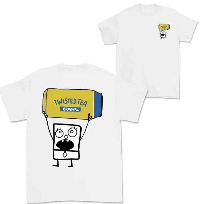Doodlebob Twisted Tea T-Shirt Funny Beer Tee for Men & Women Hoodie, Sweatshirt | RetroVerseTees.com