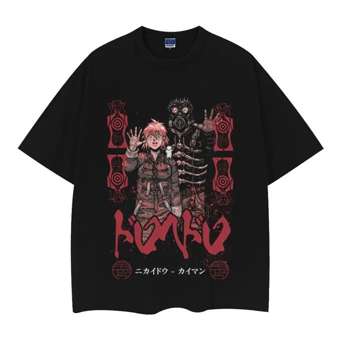Dorohedoro "Group Photo" Vintage Oversized Tee Anime T-shirt 100% Cotton Original Design Men's Top Casual Streetwear...