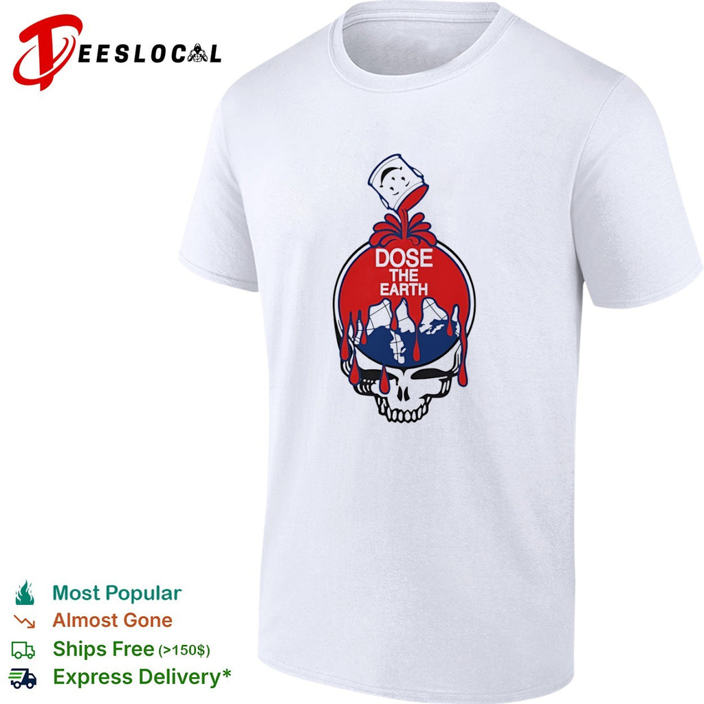 Dose the Earth Grateful Dead Steal Your Face Skull shirt