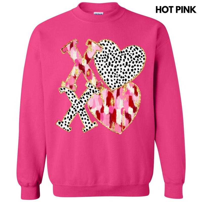 Dotted XOXO Sweatshirt T-Shirts, Hoodie | RetroVerseTees.com