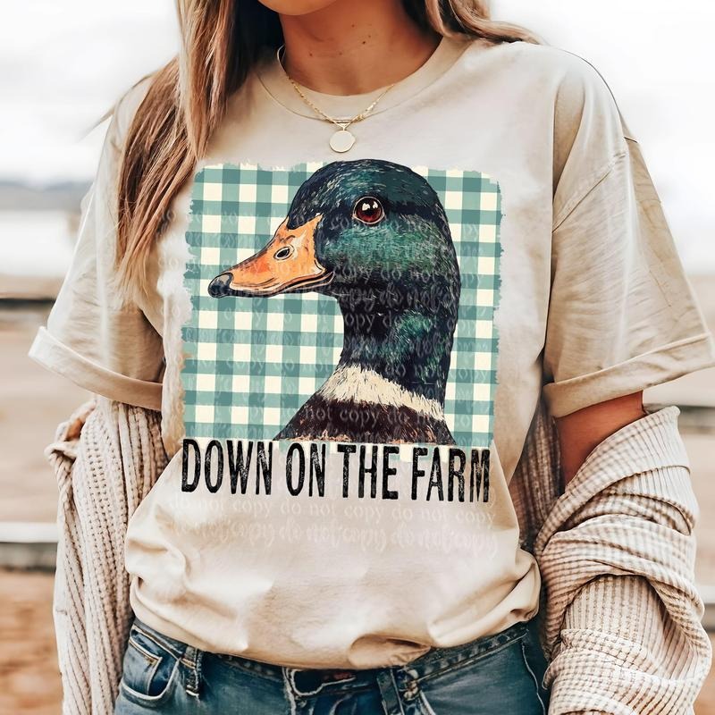 Down on the Farm Duck DTF Transfers - THIS IS NOT A SHIRT Hoodie, Sweatshirt | RetroVerseTees.com