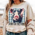 Down on the Farm Pig DTF Transfers - THIS IS NOT A SHIRT Hoodie, Sweatshirt | RetroVerseTees.com