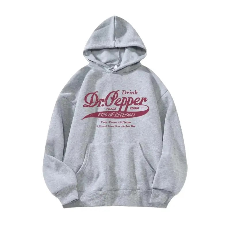 Dr. Pepper King Of Beverages Unisex Hoodie - Men's Pullover Sweater - Womenswear T-Shirts, Sweatshirt | RetroVerseTees.com