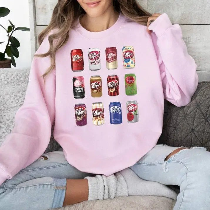 Dr. Pepper sweatshirt, soda sweatshirt, pop sweatshirt a812 T-Shirts, Hoodie | RetroVerseTees.com