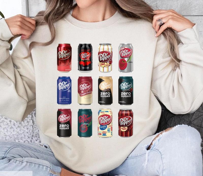 Dr Pepper Drink Sweatshirt, Dr Pepper Sweater T-Shirts, Hoodie | RetroVerseTees.com