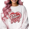 Dr Pepper Girly Pink Sweatshirt, Cute Retro Heart Sparkle, Summer Outfits, Vacation Gifts, Gift for Her, Trendy Beach...