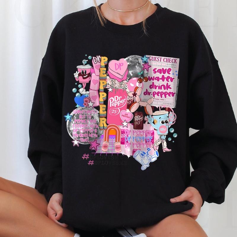 Dr Pepper Girly Shirt, Dr pepper addict Sweatshirt, Dr Pepper T-Shirt, short Hoodie | RetroVerseTees.com