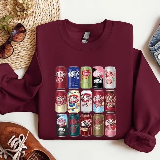 Dr Pepper Sweatshirt, Dr Pepper Christmas Shirt, Dr Pepper Sweatshirt, Christmas Gift for Dr Pepper Lover Hoodie