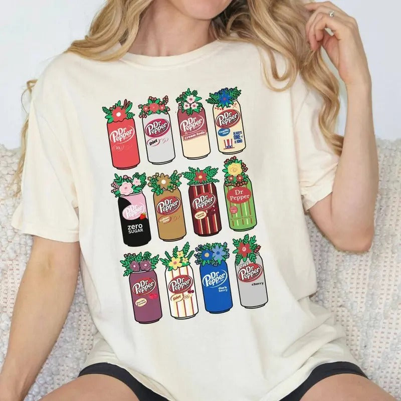 Dr Pepper T-Shirt, Trendy Can Soda Crewneck T-Shirt, Unique Soft Dr Pepper T-Shirt, Gift Ideas Hoodie, Sweatshirt