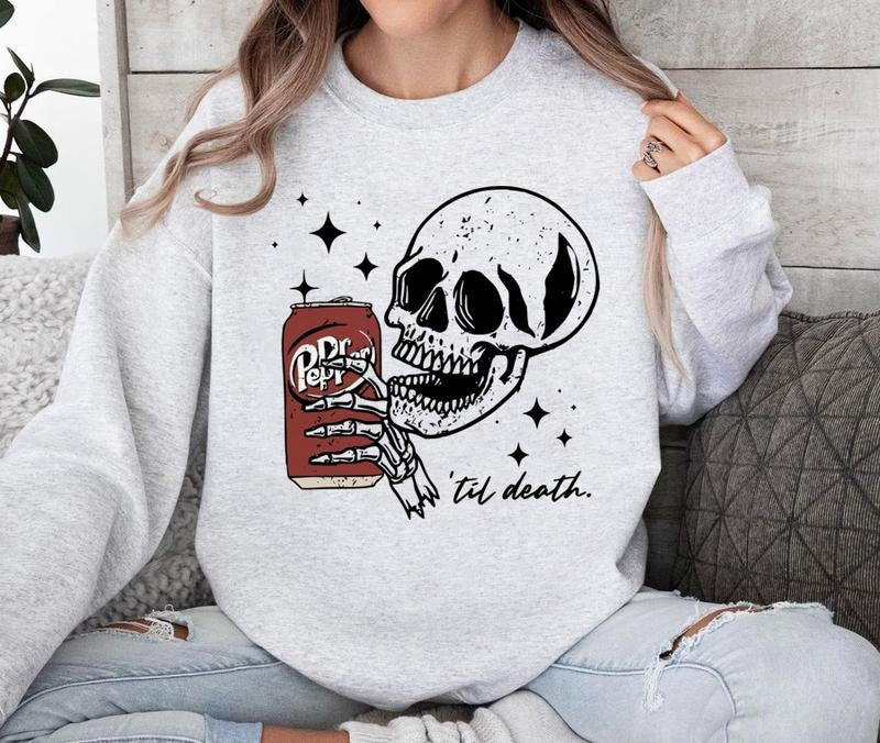 Dr Pepper Til Death Sweatshirt, Dr Pepper Shirt Hoodie | RetroVerseTees.com