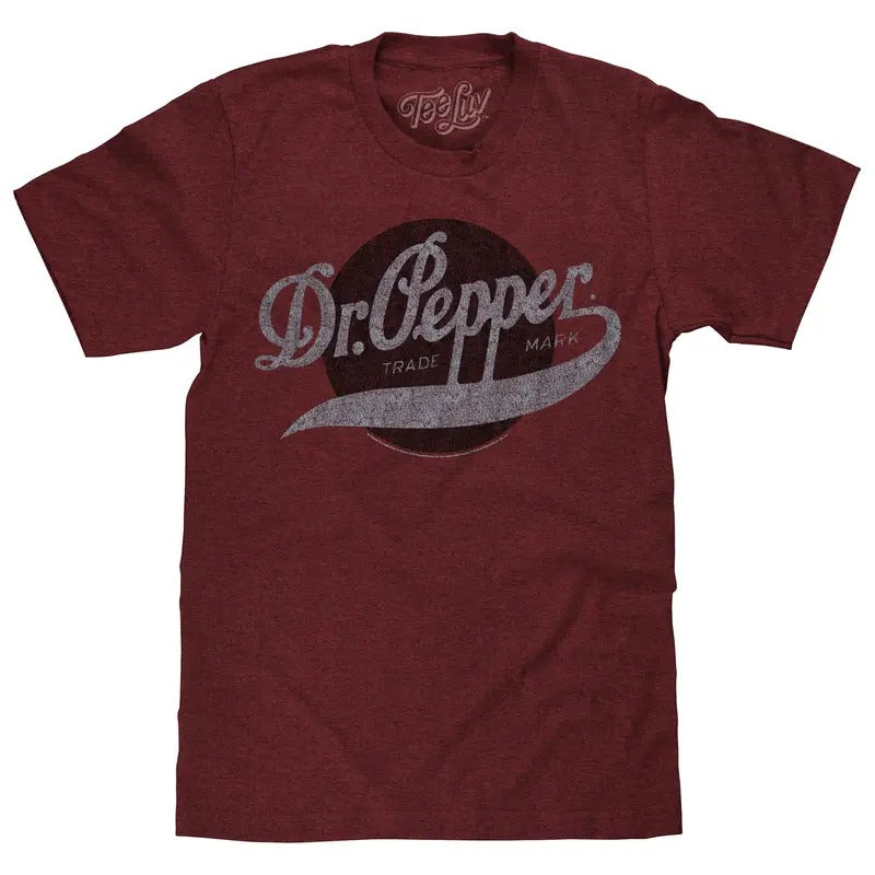 Dr Pepper Trademark T-Shirt - Red Hoodie, Sweatshirt | RetroVerseTees.com