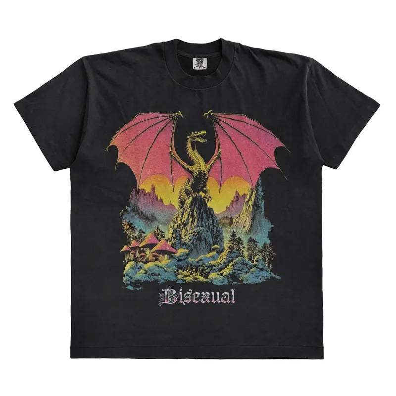 Dragon Bisexual Fantasy 60s T-Shirt Sweatshirt Hoodie | RetroVerseTees.com