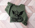 Dragon Book Lover Sweatshirt | Fantasy Reader Pullover | Bookworm Dragon Sweater | Cute Bookish Gift | Librarian Teacher...