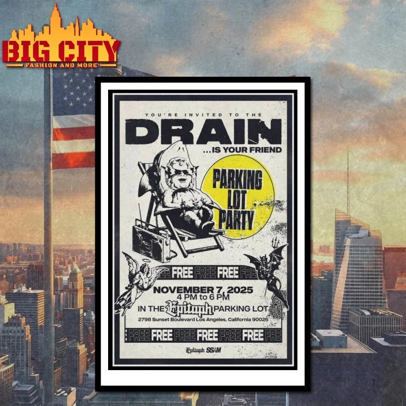 Drain November 7 2025 Los Angeles California Poster shirt