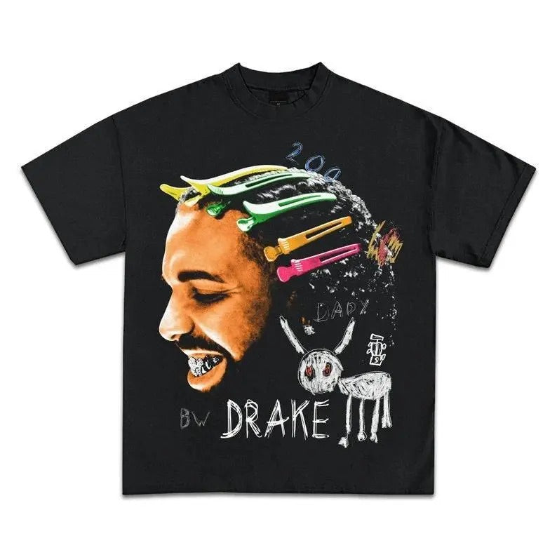 Drake Graphic T-Shirt, For All The Dogs Rap Tee Concert Merch Hip Hop Hoodie, Sweatshirt | RetroVerseTees.com