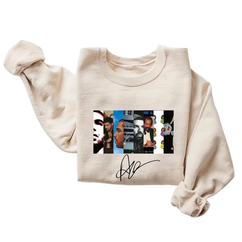 Drakee Best Albums With Signature T-Shirt Sweatshirt Hoodie, Gift For Music Fans | RetroVerseTees.com