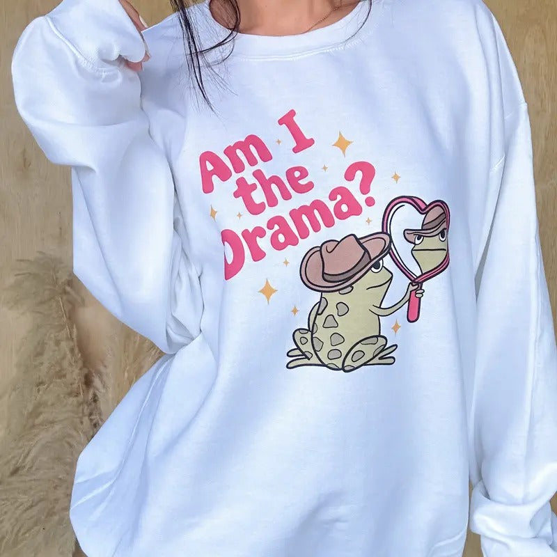 Drama Frog Graphic Top T-Shirts, Hoodie, Sweatshirt | RetroVerseTees.com