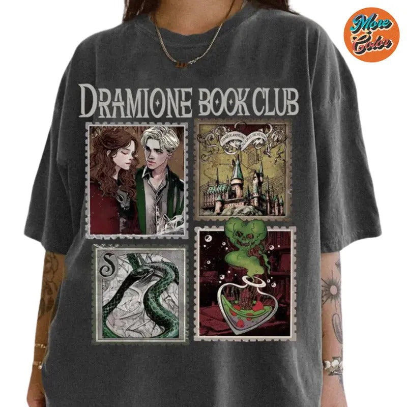 Dramione Manacled Malfoy Manor Granger Vintage Shirts, Cotton Unisex T-Shirt, Crew Neck, Size S- 3XL, Menswear Top,...