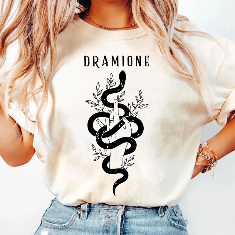 Dramione Manacled Shirt, Wizard School Vintage Tee, Fanfiction Booktok Bookish Merch, Dark Academia Clothing Gift For...