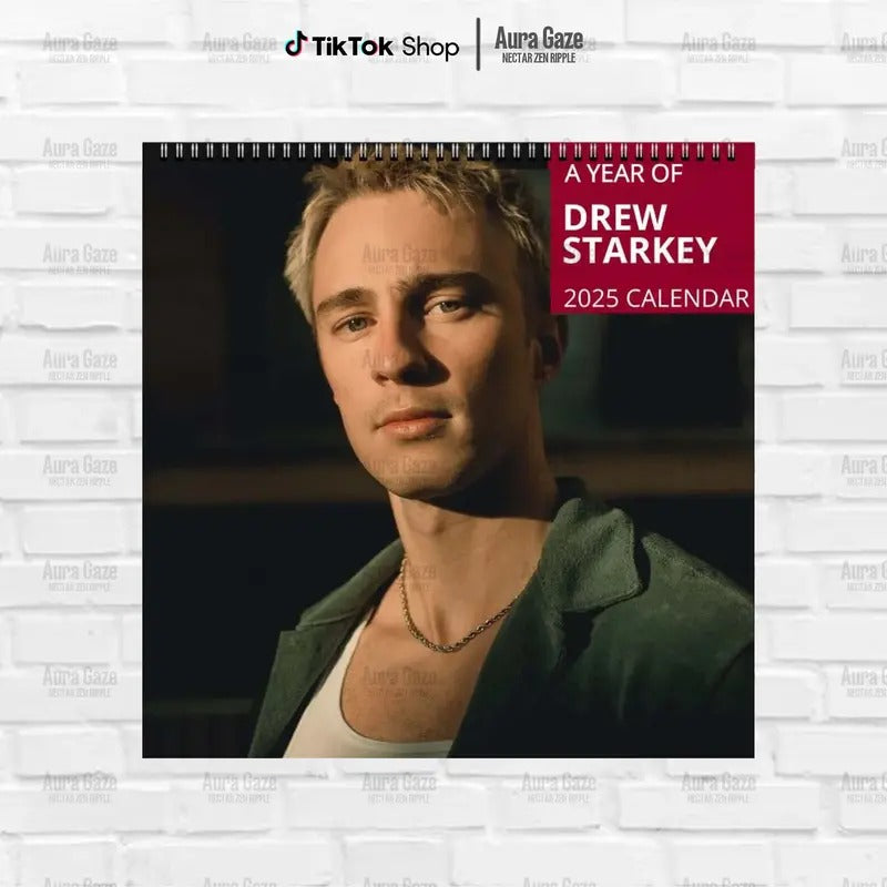 Drew Starkey 2025 Wall Calendar Planner, Outerbanks OBX, Unique Holiday Gift, Gift For Her, Drew Starkey Celebrity...