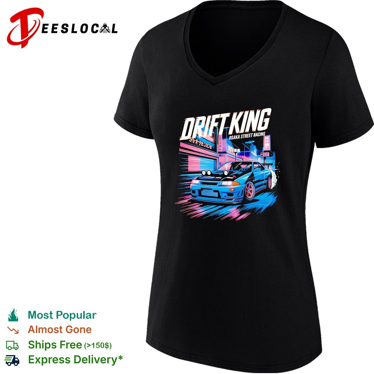 Drift King Osaka street racing JDM sports car shirt