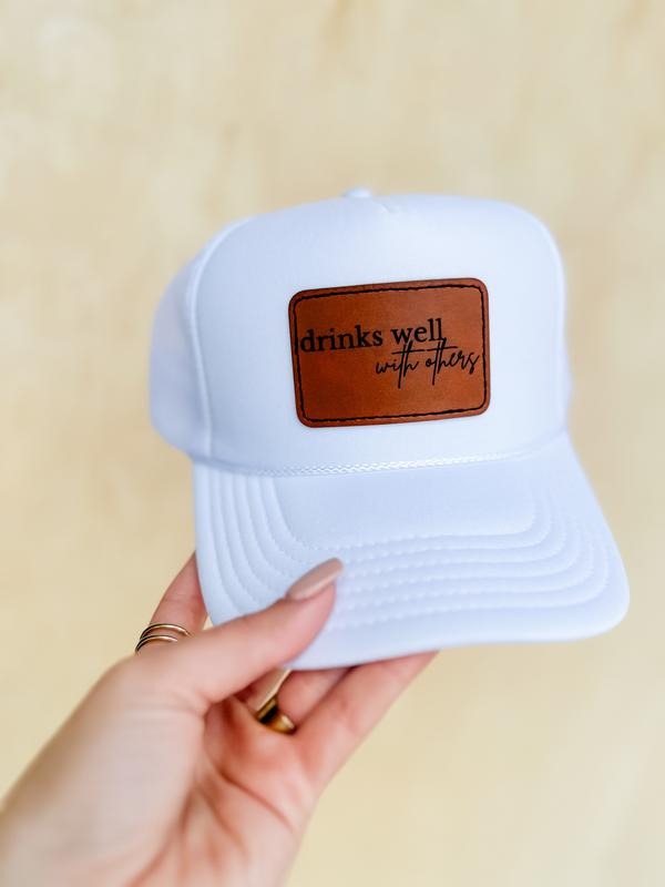 Drinks Well With Others Trucker Hat T-Shirts, Hoodie, Sweatshirt | RetroVerseTees.com
