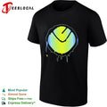 Dripping Neon Circle Logo abstract symbol shirt