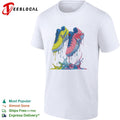 Dripping paint shoes shirt