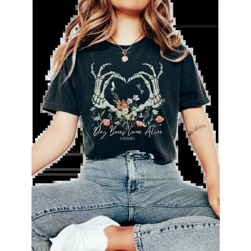 Dry Bones Come Alive| Christian Halloween Shirt| Skeleton Shirt|Jesus Shirt, throne of glass book merch Hoodie, Sweatshirt