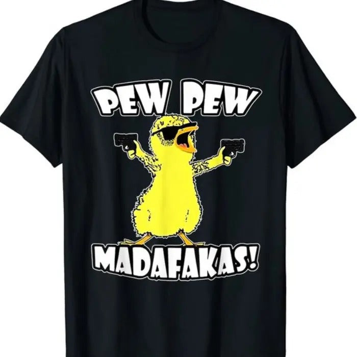 Duck Pewww Pewww Madafakas Funny Meme Vintage T-shirt Hoodie, Sweatshirt | RetroVerseTees.com