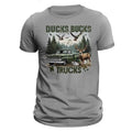 Ducks Bucks N' Trucks Hunting Fishing Trucking Men's T-Shirt Casual Classic Hoodie, Sweatshirt | RetroVerseTees.com