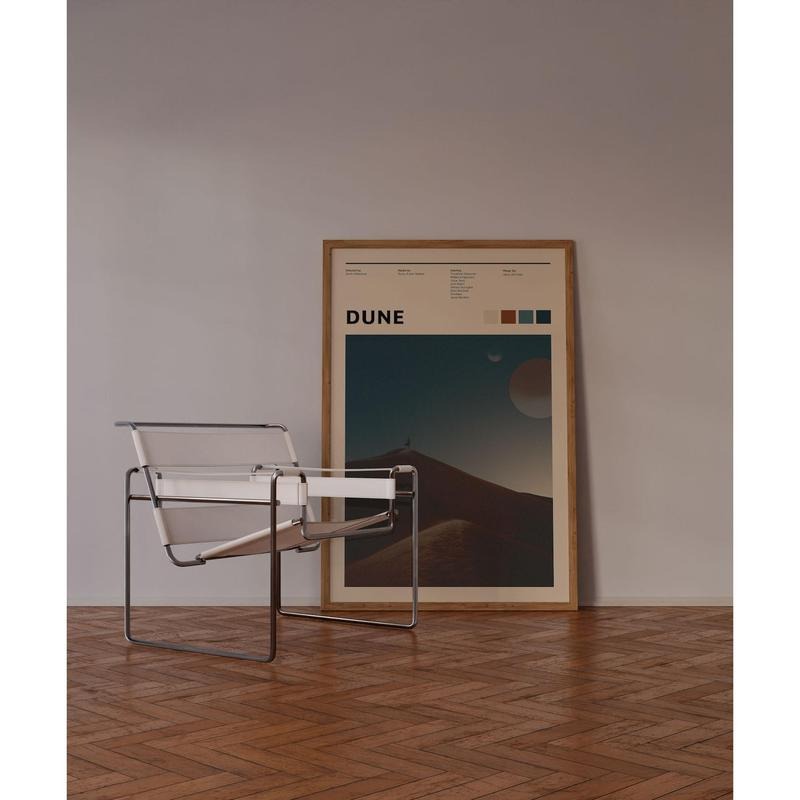 Dune (2021) Inspired Movie Poster, Retro Aesthetic Print, Minimalist Trendy Wall Art | Digital Print T-Shirts, Hoodie,...
