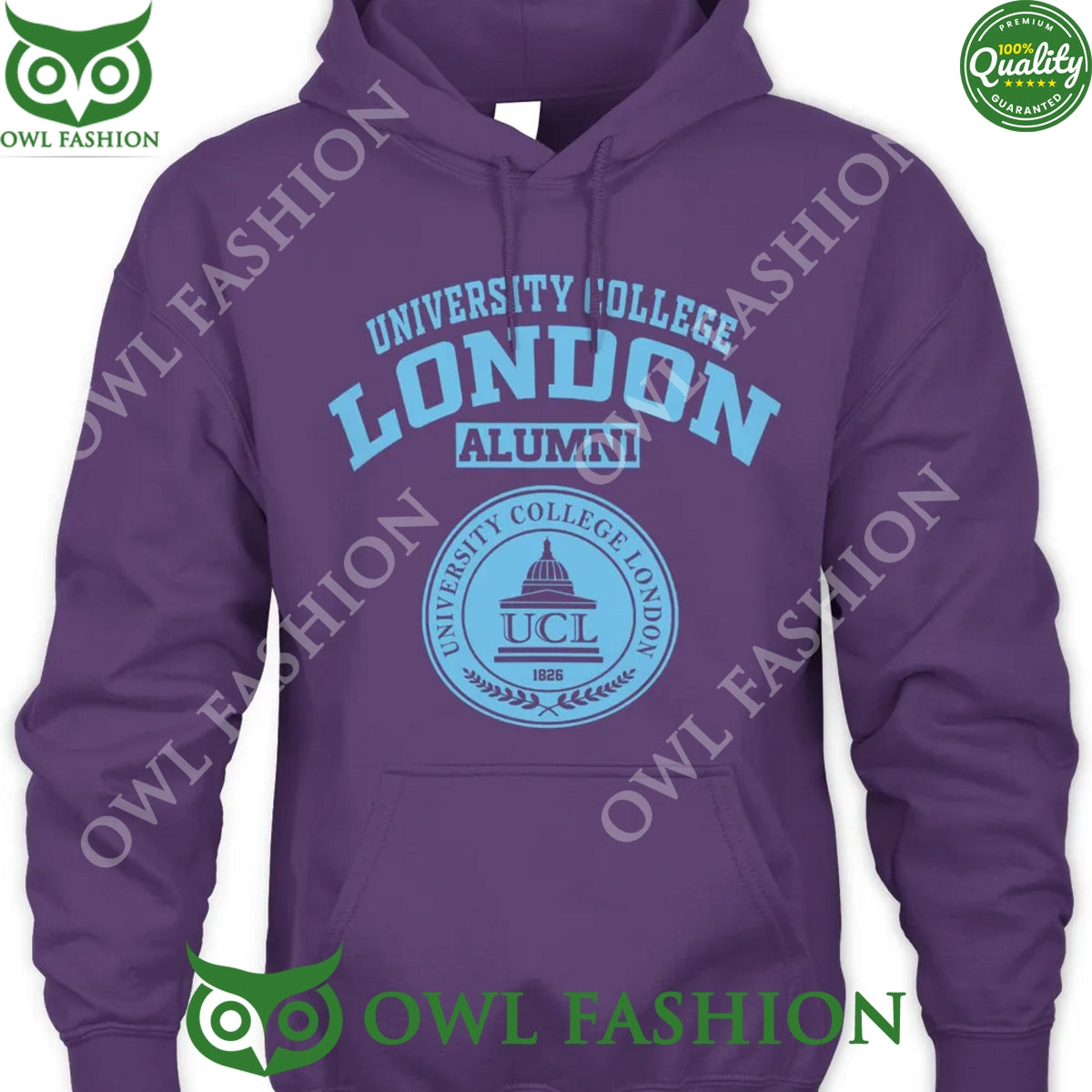 Proud of University College London Alumni printed hoodie