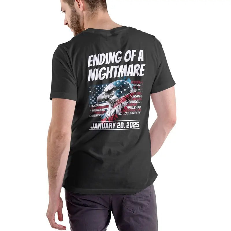 ENDING OF A NIGHTMARE January 20 2024 T Shirt Casual Menswear Hoodie, Sweatshirt | RetroVerseTees.com