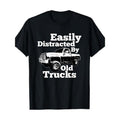 Easily Distracted By Old Trucks Square Body Squarebody T-Shirt Made in USA Hoodie, Sweatshirt | RetroVerseTees.com