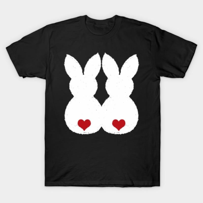 Easter Bunny Love Couple Shirts Gunpla brand Gifts T-Shirt style 02 Hoodie, Sweatshirt | RetroVerseTees.com