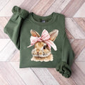 Easter Bunny Sweatshirt, Retro Easter Sweater, Coquette Bow Bunny Shirt, Easter Bunny Sweater, Cute Bunny Easter Day...