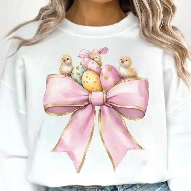 Easter Chicks DTF Transfers - THIS IS NOT A SHIRT Hoodie, Sweatshirt | RetroVerseTees.com
