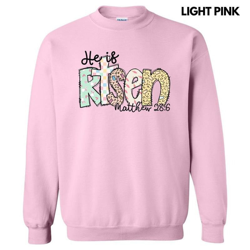 Easter He Is Risen Sweatshirt 'NLB' T-Shirts, Hoodie | RetroVerseTees.com
