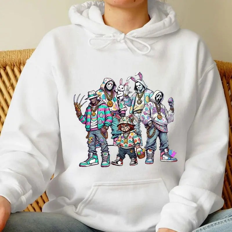 Easter Horror Crew Shirt, Happy Easter Horror Shirt, Trending Graphic Tee For Mens And Women Shirt, Happy Easter Shirt...